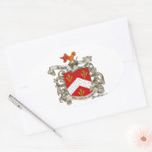 Wappen von Richard Arnold von Dorset, England Ovaler Aufkleber (Umschlag)