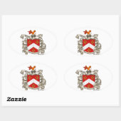 Wappen von Richard Arnold von Dorset, England Ovaler Aufkleber (Blatt)