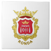 Wappen von Ronda, Spanien Fliese (Vorderseite)