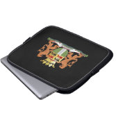 Wappen von Rotterdam Laptopschutzhülle (Vorne Knopf)