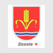 Wappen von Ruggell, Liechtenstein Aufkleber (Blatt)