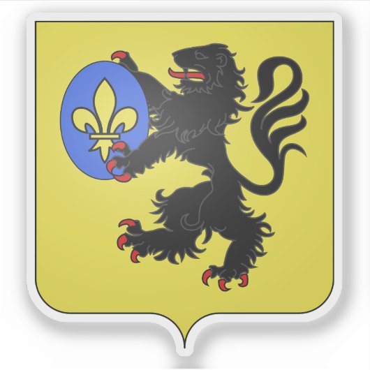 Wappen von Salon-de-Provence, Bouches-du-Rhône Aufkleber (Vorderseite)