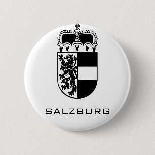 Wappen von Salzburg Monochrome Fine Art Button