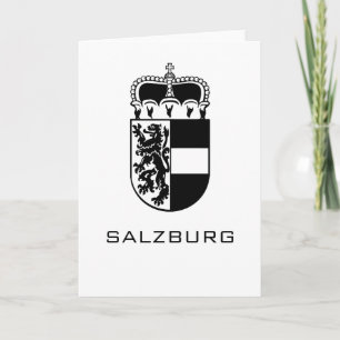 Wappen von Salzburg Monochrome Fine Art Karte