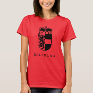 Wappen von Salzburg Monochrome Fine Art T-Shirt