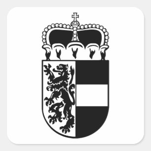 Wappen von Salzburg Quadratischer Aufkleber