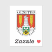 Wappen von Salzgitter, Deutschland Aufkleber (Blatt)