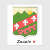 Wappen von San Francisco de Macoris Aufkleber (Blatt)