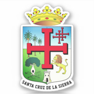 Wappen von Santa Cruz de la Sierra (Bolivien) Aufkleber
