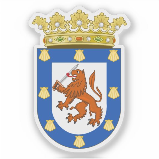 Wappen von Santiago, Chile Aufkleber (Vorderseite)