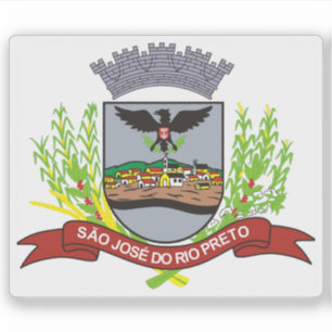 Wappen von São José do Rio Preto, Brasilien Aufkleber