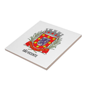 Wappen von São Vicente, São Paulo Fliese