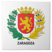 Wappen von Saragossa, SPANIEN Fliese (Vorderseite)