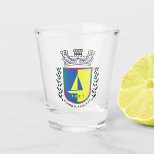 Wappen von Sarandë, Albanien Schnapsglas