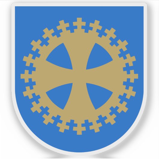 Wappen von Sastamala (Karkku), Finnland Aufkleber (Vorderseite)