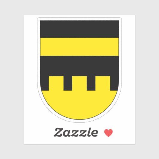 Wappen von Schellenberg, Liechtenstein Aufkleber (Blatt)