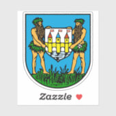Wappen von Schwechat, Österreich Aufkleber (Blatt)