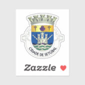 Wappen von Setúbal, PORTUGAL Aufkleber (Blatt)