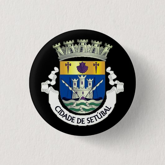 Wappen von Setúbal, PORTUGAL Button (Vorderseite)