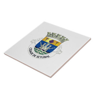 Wappen von Setúbal, PORTUGAL Fliese