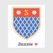 Wappen von Shkodër, Albanien Aufkleber (Blatt)