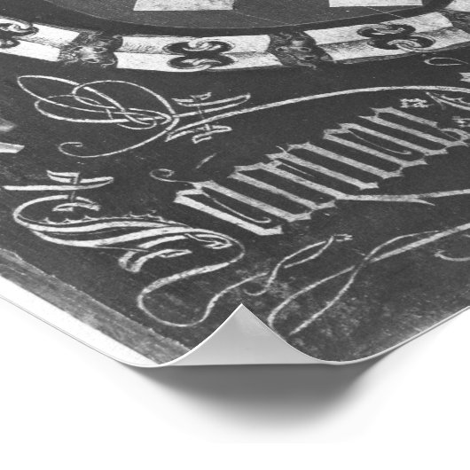 Wappen von Simon de Lalaing Poster (Ecke)