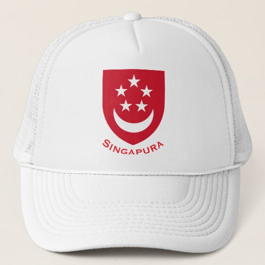 Wappen von Singapur Truckerkappe (Vorderseite)