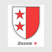 Wappen von Sion, Schweiz Aufkleber (Blatt)