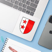 Wappen von Sion, Schweiz Aufkleber (Laptop mit iPhone)