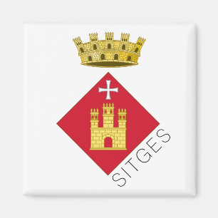 Wappen von Sitges, Katalonien (ESP) Magnet