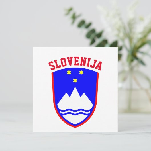 Wappen von SLOWENIEN (Stehend Vorderseite)