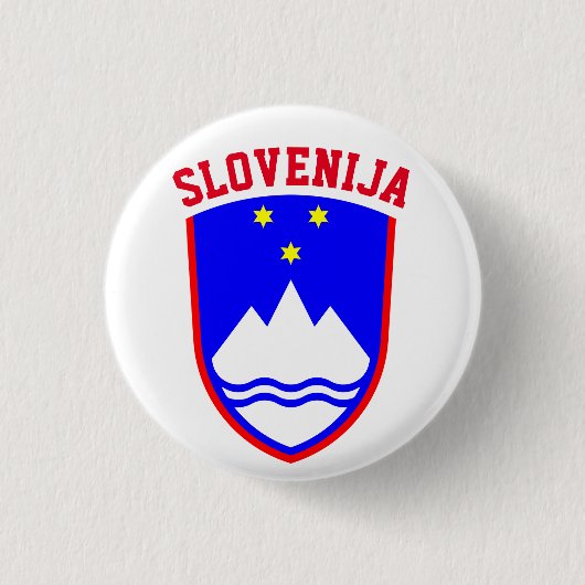 Wappen von SLOWENIEN Button (Vorderseite)
