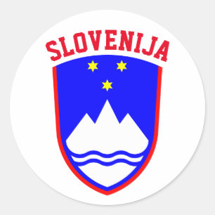 Wappen von SLOWENIEN Runder Aufkleber