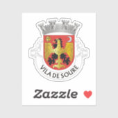 Wappen von Soure, Portugal Aufkleber (Blatt)