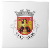 Wappen von Soure, Portugal Fliese (Vorderseite)