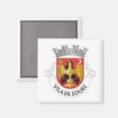 Wappen von Soure, Portugal Magnet (Vorderseite/Rückseite)
