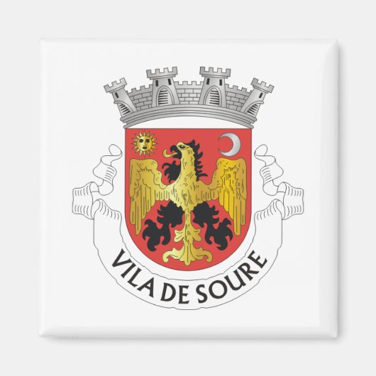 Wappen von Soure, Portugal Magnet (Vorne)