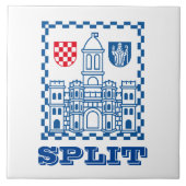 Wappen von Split, Kroatien Fliese (Vorderseite)