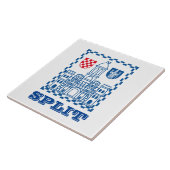 Wappen von Split, Kroatien Fliese (Seite)