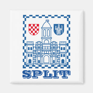 Wappen von Split, Kroatien Magnet