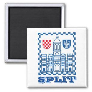 Wappen von Split, Kroatien Magnet