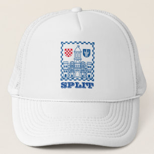 Wappen von Split, Kroatien Truckerkappe