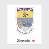 Wappen von St. Helena Aufkleber (Blatt)