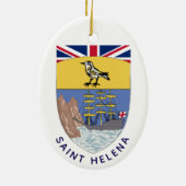 Wappen von St. Helena Keramik Ornament (Hinten)