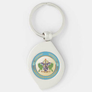 Wappen von St. Lucia Schlüsselanhänger