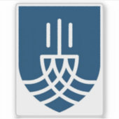 Wappen von Suðurnesjabær, Island Aufkleber (Vorderseite)