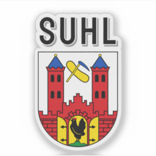 Wappen von Suhl, Deutschland Aufkleber