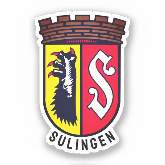 Wappen von Sulingen, Deutschland Aufkleber (Vorderseite)