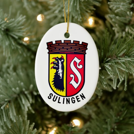 Wappen von Sulingen, Deutschland Keramik Ornament (Baum)
