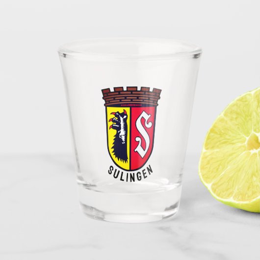 Wappen von Sulingen, Deutschland Schnapsglas (Vorderseite)